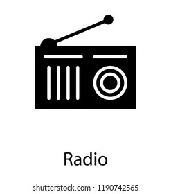 An electronic device with antenna and buttons. radio 