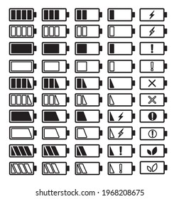 Electronic device charging, various icons
