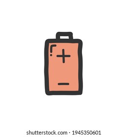electronic device icon outline stroke flat icon.