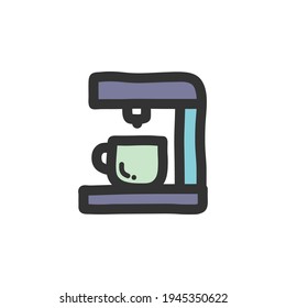 icono de contorno de contorno de dispositivo electrónico icono plano.