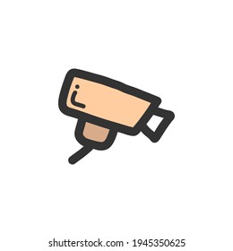 electronic device icon outline stroke flat icon.