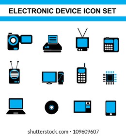 electronic device icon set