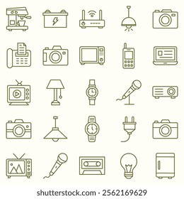 ELECTRONIC AND DEVICE ICON SET