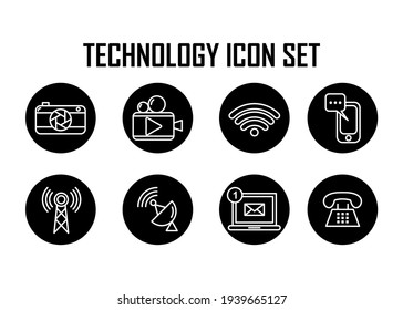 Electronic device icon set. Easy to edit with vector file. Can use for your creative content. Especially about electronic and technology.