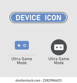 Electronic device icon set flat style.