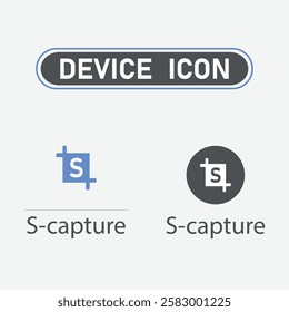 Electronic device icon set flat style. Simple electronic device icon set.