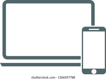 Electronic device icon. Vector illustration
