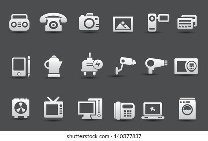 Electronic device icons,vector