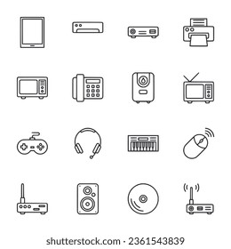 Vektorgrafik-Symbol für elektronische Geräte