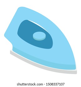 
An electronic device to press dresses depicting steam icon 
