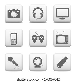 Electronic devices button set