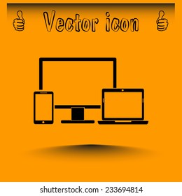 Electronic Devices  - desktop computer, laptop and mobile phone