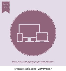 Electronic Devices  - desktop computer, laptop and mobile phones