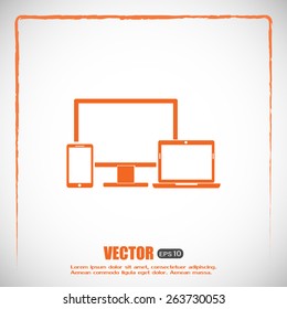 Electronic Devices  - desktop computer, laptop and mobile phones