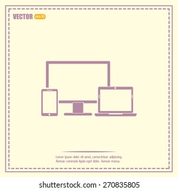 Electronic Devices  - desktop computer, laptop and mobile phones