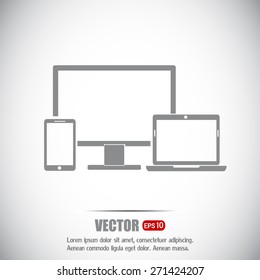 Electronic Devices  - desktop computer, laptop and mobile phones