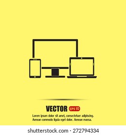 Electronic Devices  - desktop computer, laptop and mobile phones