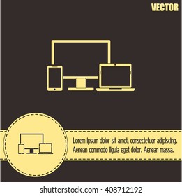 Electronic Devices  - desktop computer, laptop and mobile phones