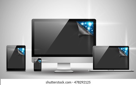 Electronic devices with high tech circuit board
