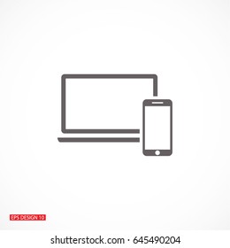 Icono de dispositivos electrónicos