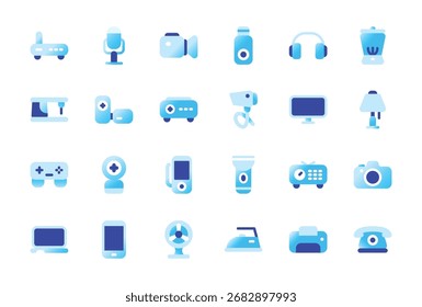 Icono de dispositivos Electrónicas con estilo degradado.