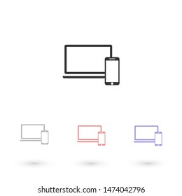 Electronic devices icon .  Illustration design.