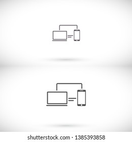 Electronic devices icon . Lorem Ipsum Illustration design