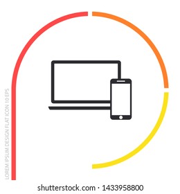 Electronic devices icon . Lorem Ipsum Illustration design