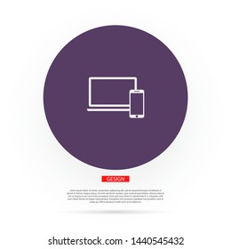 Electronic devices icon . Lorem Ipsum Illustration design