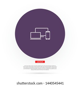 Electronic devices icon . Lorem Ipsum Illustration design