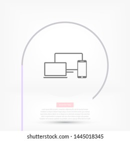 Electronic devices icon . Lorem Ipsum Illustration design