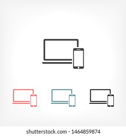 Electronic devices icon . Lorem Ipsum Illustration design