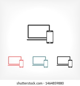 Electronic devices icon . Lorem Ipsum Illustration design