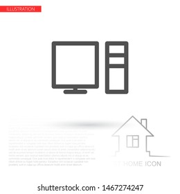Electronic devices icon . Lorem Ipsum Illustration design