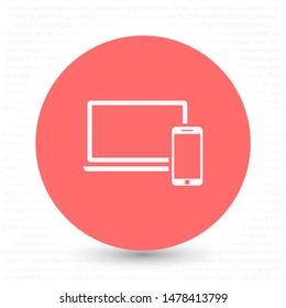 Electronic devices icon . Lorem Ipsum Illustration design