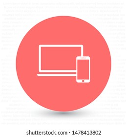 Electronic devices icon . Lorem Ipsum Illustration design