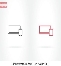 Electronic devices icon . Lorem Ipsum Illustration design