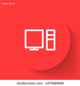 Electronic devices icon . Lorem Ipsum Illustration design