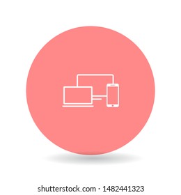 Electronic devices icon . Lorem Ipsum Illustration design