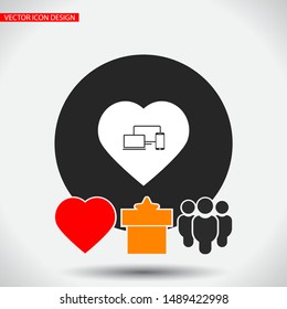 Electronic devices icon . Lorem Ipsum Illustration design