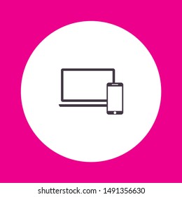 Electronic devices icon . Lorem Ipsum Illustration design