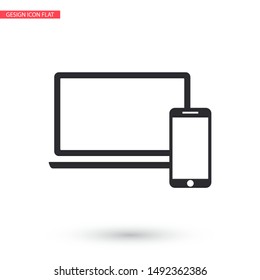 Electronic devices icon . Lorem Ipsum Illustration design