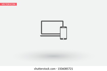 Electronic devices icon . Lorem Ipsum Illustration design
