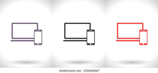 Electronic devices icon . Lorem Ipsum Illustration design