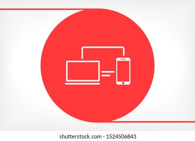 Electronic devices icon . Lorem Ipsum Illustration design
