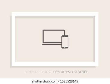 Electronic devices icon . Lorem Ipsum Illustration design