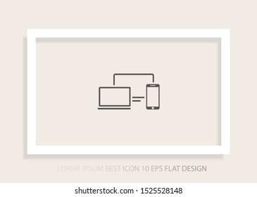 Electronic devices icon . Lorem Ipsum Illustration design
