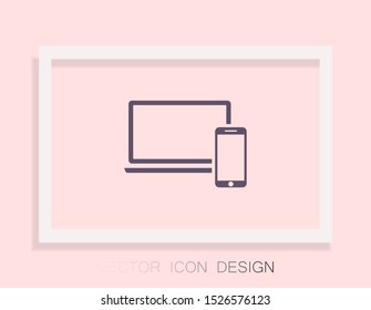 Electronic devices icon . Lorem Ipsum Illustration design