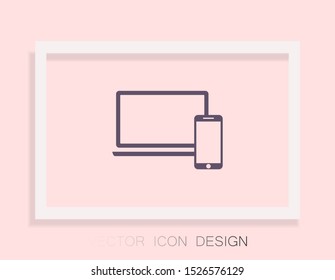 Electronic devices icon . Lorem Ipsum Illustration design