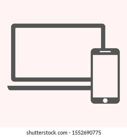 Electronic devices icon . Lorem Ipsum Illustration design